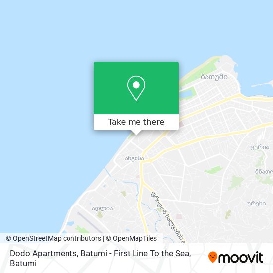 Карта Dodo Apartments, Batumi - First Line To the Sea