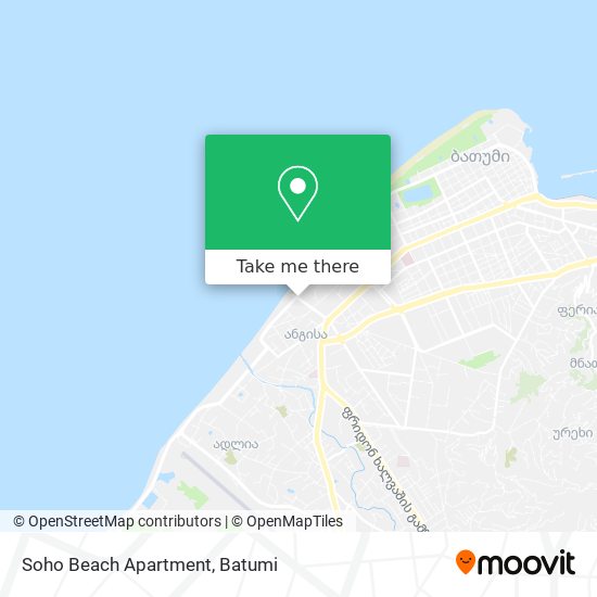 Soho Beach Apartment map