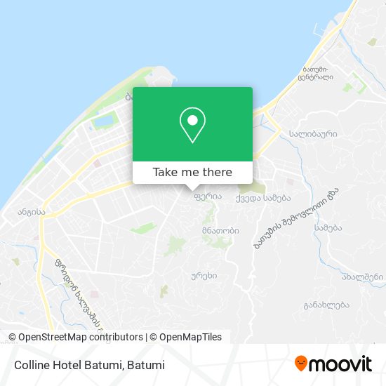Colline Hotel Batumi map