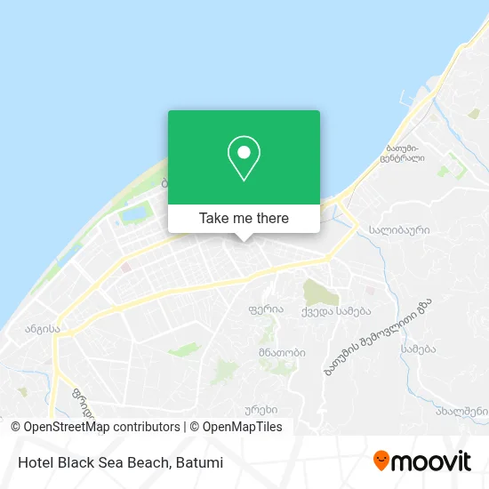 Hotel Black Sea Beach map