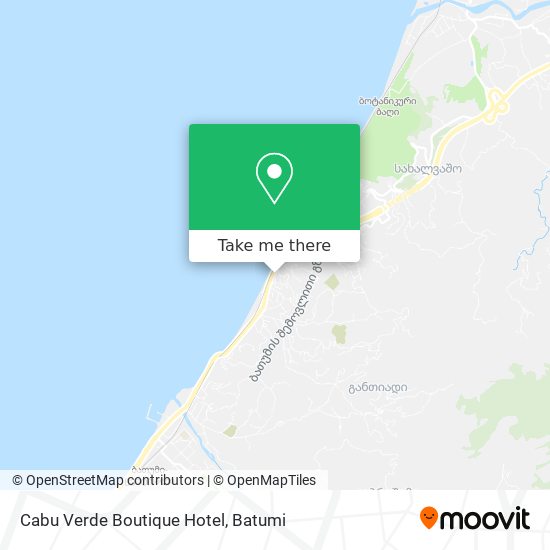 Карта Cabu Verde Boutique Hotel