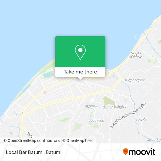 Local Bar Batumi map