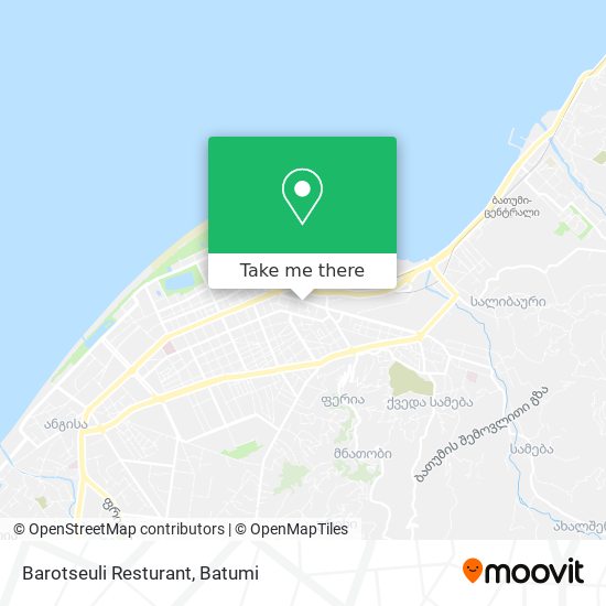 Barotseuli Resturant map