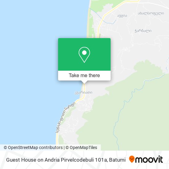 Guest House on Andria Pirvelcodebuli 101a map