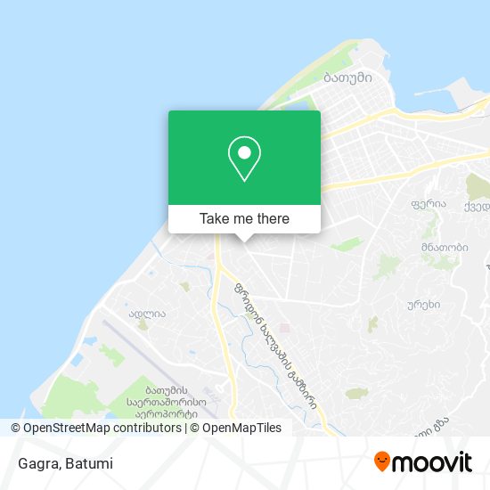 Gagra map