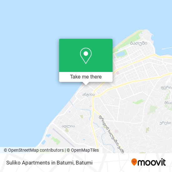 Карта Suliko Apartments in Batumi