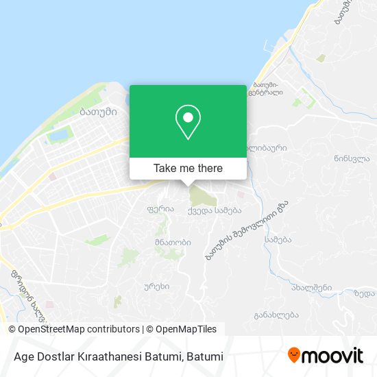 Карта Age Dostlar Kıraathanesi Batumi