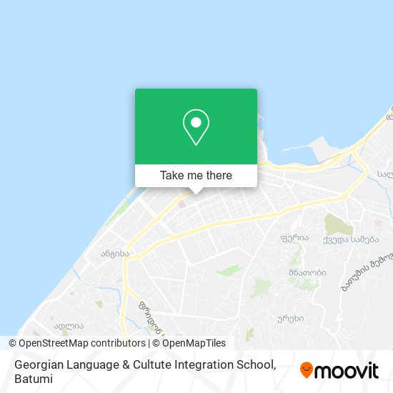 Georgian Language & Cultute Integration School map