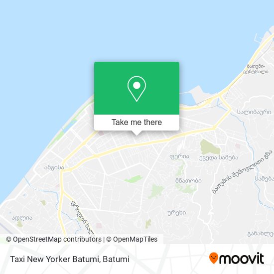 Taxi New Yorker Batumi map
