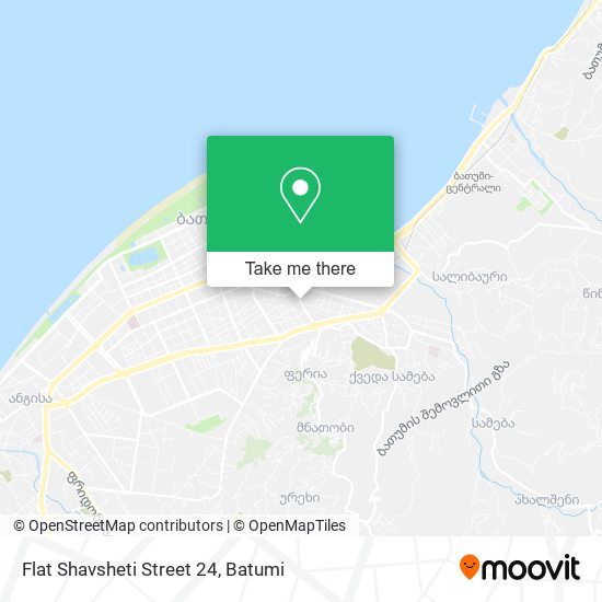 Карта Flat Shavsheti Street 24
