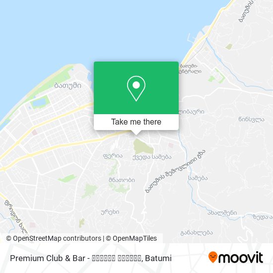 Premium Club & Bar - პრემია შესვლა map
