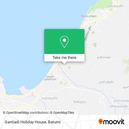 Карта Gantiadi Holiday House