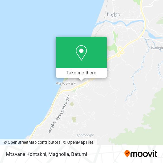 Карта Mtsvane Kontskhi, Magnolia