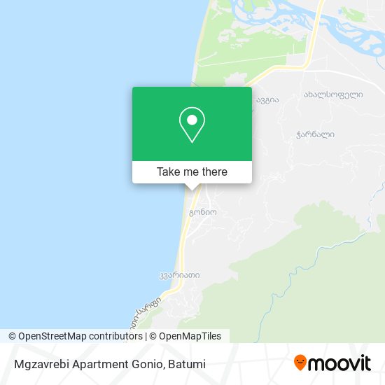 Карта Mgzavrebi Apartment Gonio