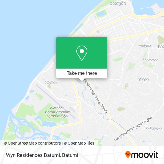Wyn Residences Batumi map