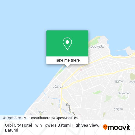 Orbi City Hotel Twin Towers Batumi High Sea View map