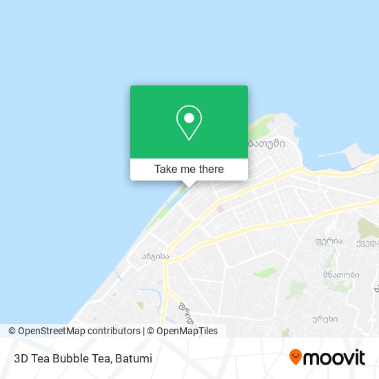 3D Tea Bubble Tea map