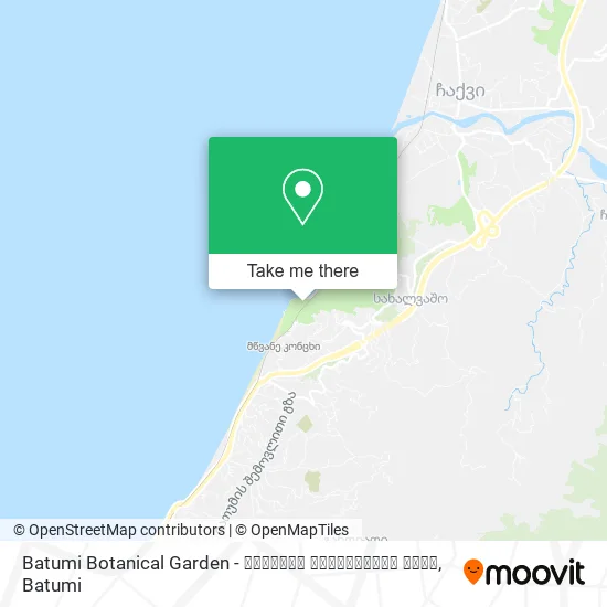 Batumi Botanical Garden - ბათუმის ბოტანიკური ბაღი map