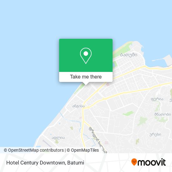Hotel Century Downtown map