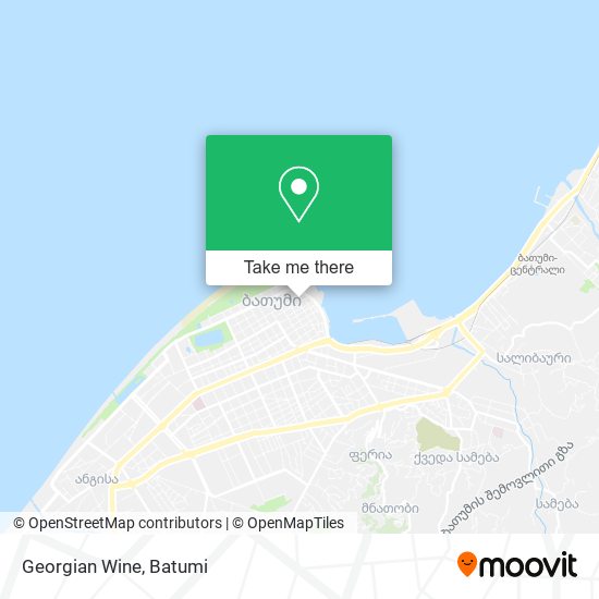 Georgian Wine map