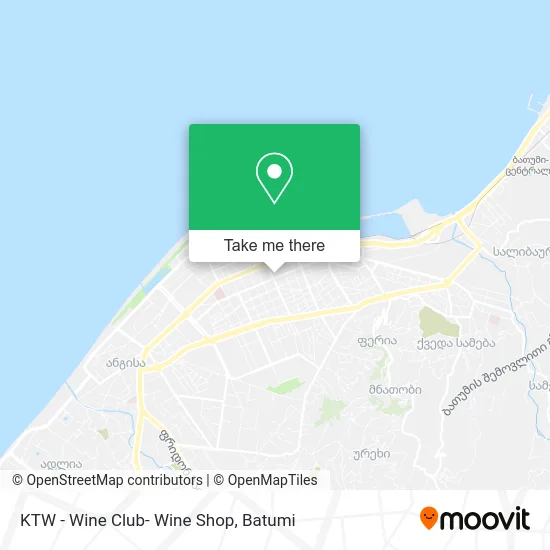 Карта KTW - Wine Club- Wine Shop