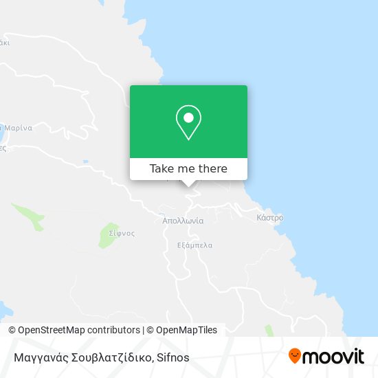 Μαγγανάς Σουβλατζίδικο map