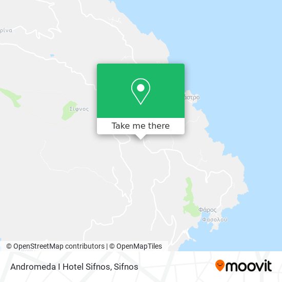 Andromeda I Hotel Sifnos map