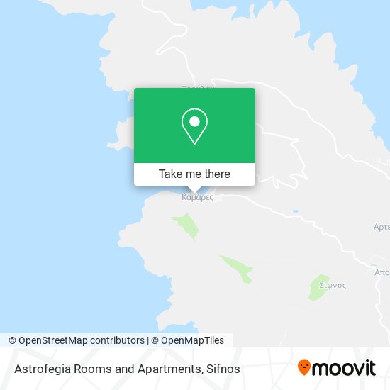 Astrofegia Rooms and Apartments map