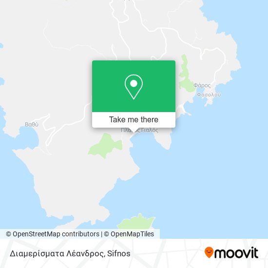 Διαμερίσματα Λέανδρος map