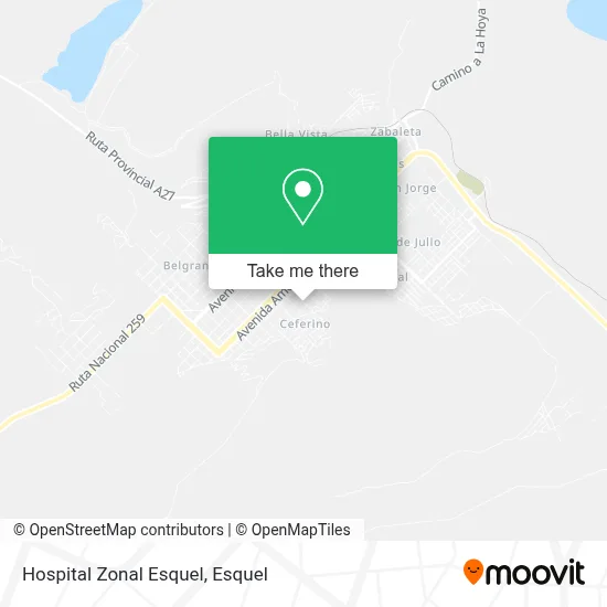 Hospital Zonal Esquel map