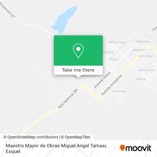 Mapa de Maestro Mayor de Obras-Miguel Angel Tamasi
