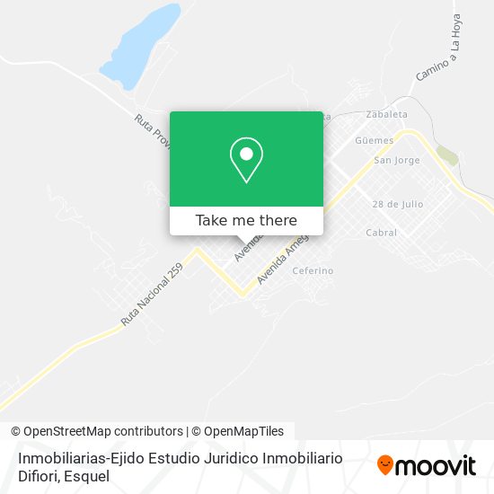 Mapa de Inmobiliarias-Ejido Estudio Juridico Inmobiliario Difiori