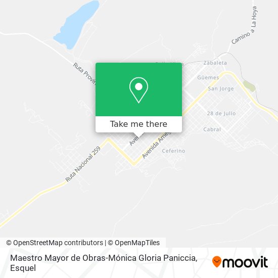 Mapa de Maestro Mayor de Obras-Mónica Gloria Paniccia