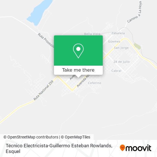 Mapa de Técnico Electricista-Guillermo Esteban Rowlands