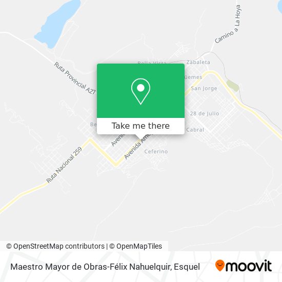 Maestro Mayor de Obras-Félix Nahuelquir map