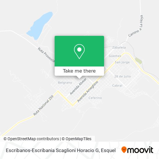 Mapa de Escribanos-Escribania Scaglioni Horacio G
