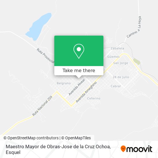 Mapa de Maestro Mayor de Obras-Jose de la Cruz Ochoa