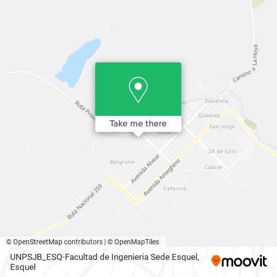 Mapa de UNPSJB_ESQ-Facultad de Ingenieria Sede Esquel