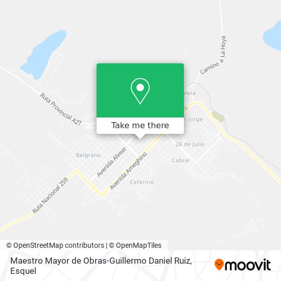 Maestro Mayor de Obras-Guillermo Daniel Ruiz map