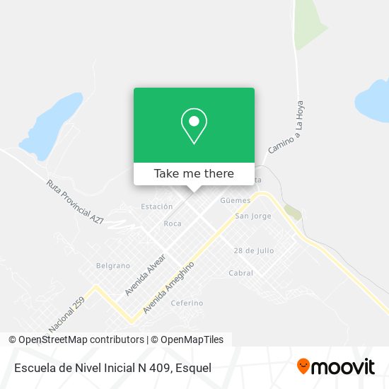 Mapa de Escuela de Nivel Inicial N 409