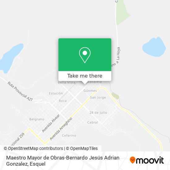 Maestro Mayor de Obras-Bernardo Jesús Adrian Gonzalez map