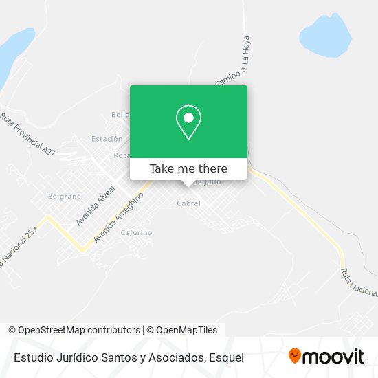 Estudio Jurídico Santos y Asociados map