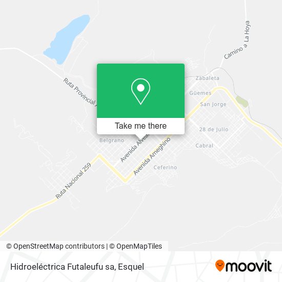 Hidroeléctrica Futaleufu sa map