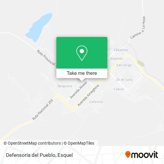 Mapa de Defensoría del Pueblo