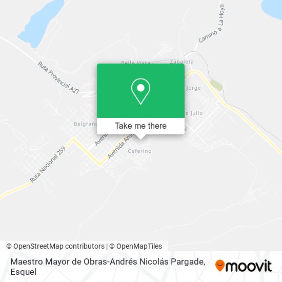 Mapa de Maestro Mayor de Obras-Andrés Nicolás Pargade