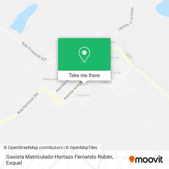 Gasista Matriculado-Hortazo Fernando Rubén map