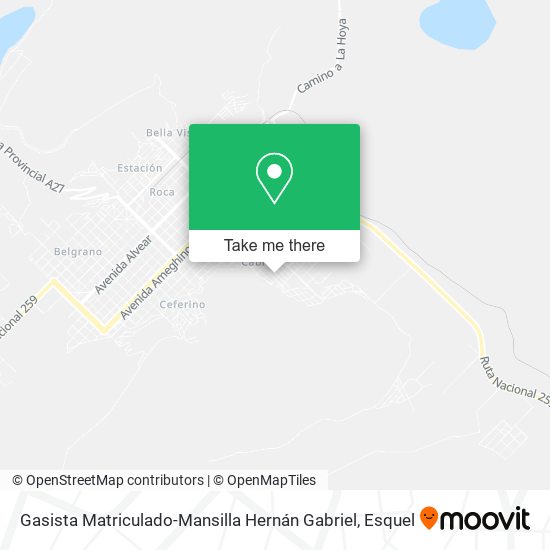 Gasista Matriculado-Mansilla Hernán Gabriel map