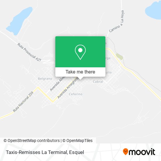 Taxis-Remisses La Terminal map