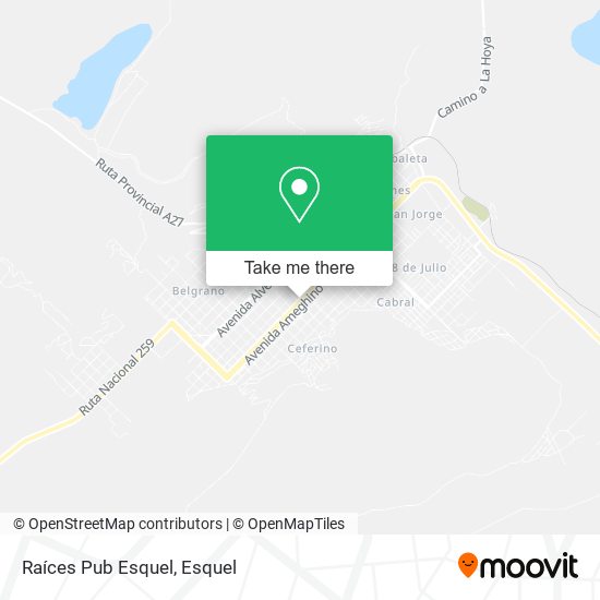 Mapa de Raíces Pub Esquel