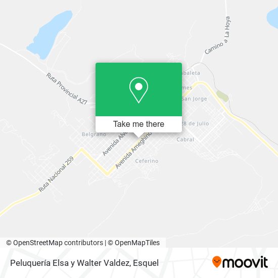 Peluquería Elsa y Walter Valdez map